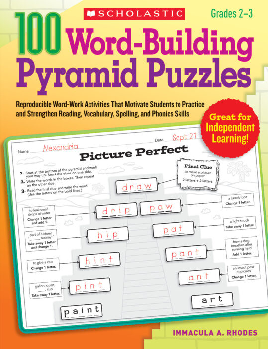 100 WordBuilding Pyramid Puzzles by Immacula A. Rhodes