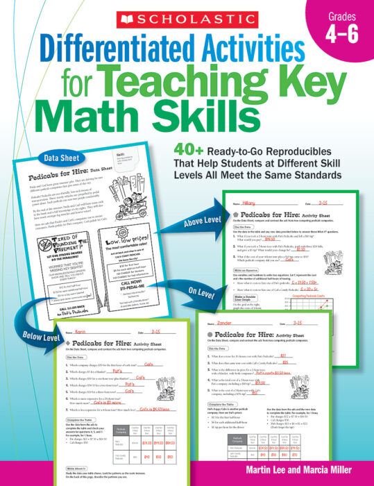 Differentiated Activities for Teaching Key Math Skills: Grades 4-6