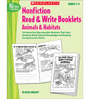 Nonfiction Read & Write Booklets: Animals & Habitats
