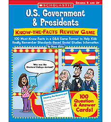 U.S. Government & Presidents: Know-the-Facts Review Game