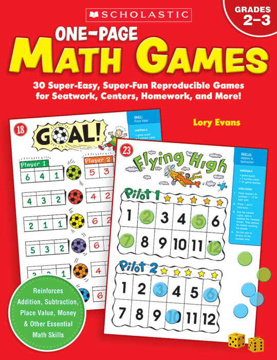 One-Page Math Games By Lory Evans