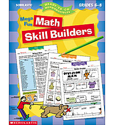 Mega Fun Math Skill Builders: Grades 6-8