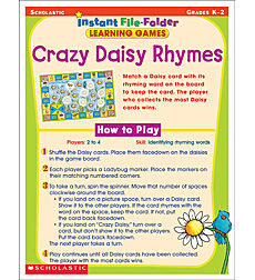 Instant File-Folder Learning Games: Crazy Daisy Rhymes