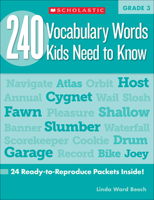 240 Vocabulary Words Kids Need to Know: Grade 3 by Linda Beech