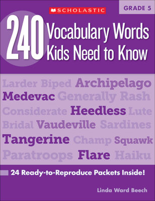 240 Vocabulary Words Kids Need to Know: Grade 5