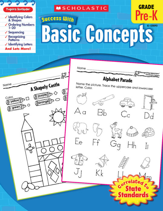 Scholastic Success With Basic Concepts Workbook