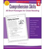 Comprehension Skills: 40 Short Passages for Close Reading: Grade 4
