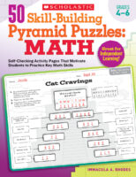 50 Skill-Building Pyramid Puzzles: Math: Grades 4-6