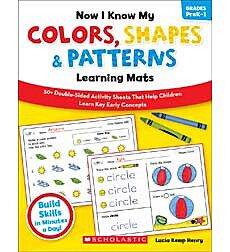 Now I Know My Colors, Shapes & Patterns Learning Mats