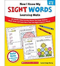 Now I Know My Sight Words Learning Mats by Lucia Kemp Henry