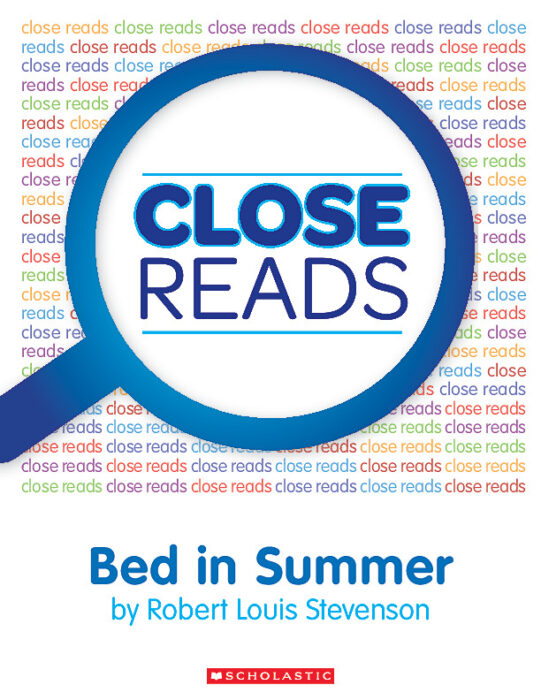 Bed in Summer by Robert Louis Stevenson Scholastic