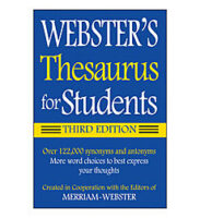 Webster's Thesaurus for Students Classroom Set
