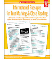 Informational Passages for Text Marking & Close Reading: Grade 5