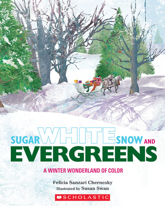 Sugar White Snow and Evergreens