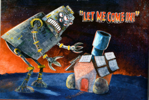 The Three Little Aliens and the Big Bad Robot by Margaret McNamara