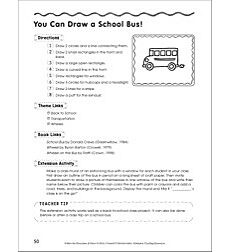 Draw A School Bus In 8 Steps Follow The Directions By