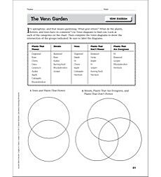 The Venn Garden (Venn Diagram): Instant Math Practice Page ...