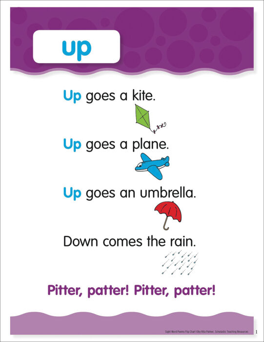 Sight Word Up Sight Word Poem And Word Cards By Each reading comprehension story includes a. sight word up sight word poem and word cards