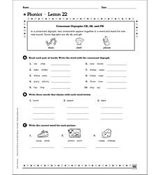 consonant digraphs ch sh ph th wh ng and gh phonics unit