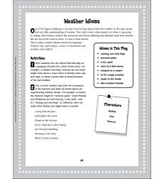 Snowed Under By Homework Weather Idioms Read Aloud Play By