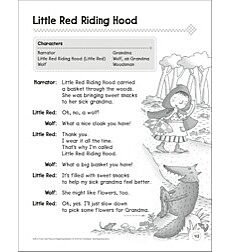 Little Red Riding Hood A Beginning Reader Play By