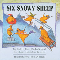 Six Snowy Sheep