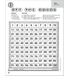 Off The Board Even Odd One Page Math Game By
