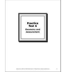 Geometry And Measurement Practice Test 6 Math Skills Grade 7 8 By