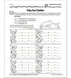 Fishy Fact Families Identifying Fact Families Scholastic