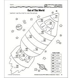 Out of This World (Subtracting 3-Digit Numbers With Regrouping)(Grade 3) by