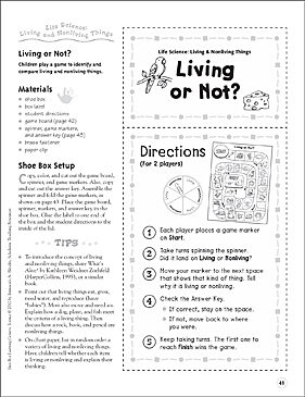 Living or Not? (Living and Nonliving Things): Life Science Shoe ...