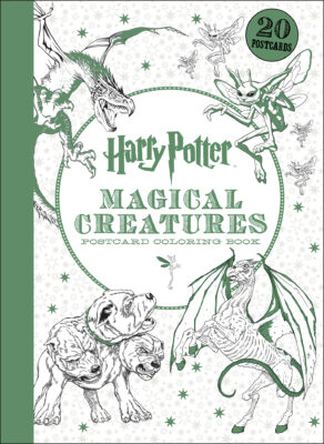 Magical Creatures Postcard Coloring Book