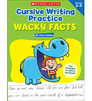 Cursive Writing Practice: Wacky Facts