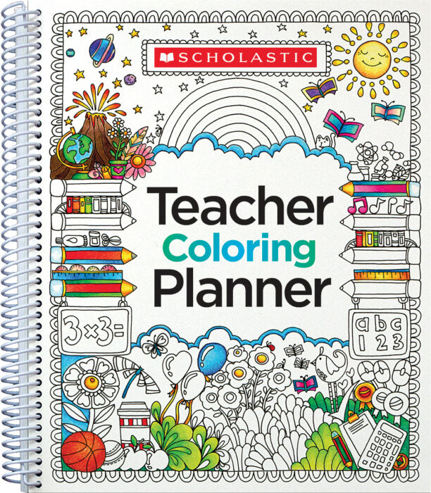 Teacher Coloring Planner  The Scholastic Teacher Store