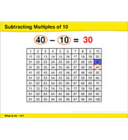 Subtracting Multiples of 10: Math Lesson