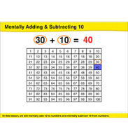 Mentally Adding & Subtracting 10: Math Lesson