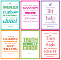 Inspirational African American Quotes Bulletin Board