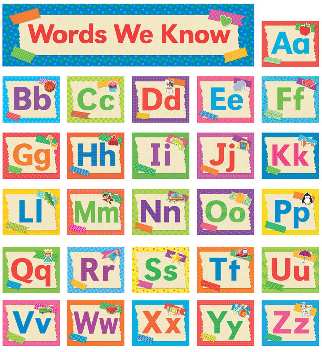 Tape It Up! Alphabet Mini Bulletin Board