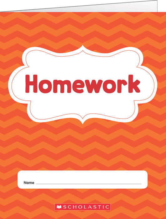 red homework folder