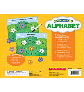 Multiple Colors TF7101 Scholastic Teachers Friend Alphabet Learning Mats