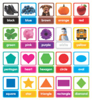 Colors & Shapes in Photos Bulletin Board