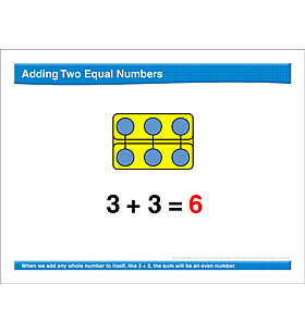 Math Review: Add Equal Numbers, Hundred Chart, Skip Counting by