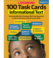 100 Task Cards: Informational Text