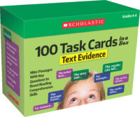 100 Task Cards in a Box: Text Evidence
