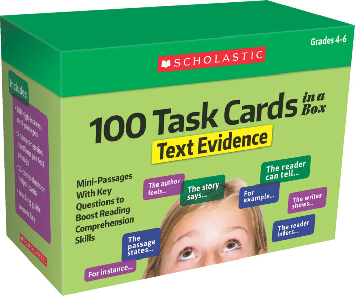 100 Task Cards in a Box: Text Evidence