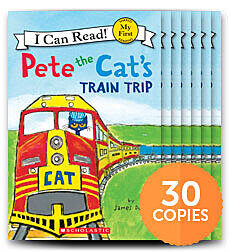 Pete The Cat S Train Trip 30 Copy Set By James Dean