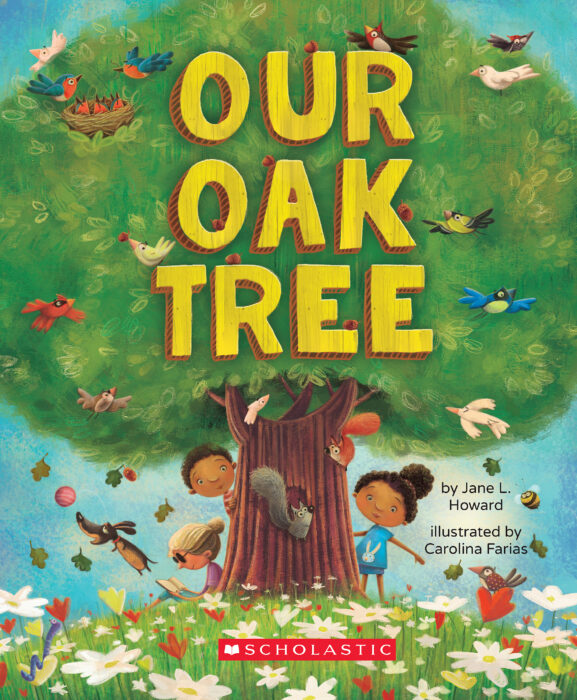 A wise old oak tree with a gentle kindly face, detailed award winning  children's book illustration : r/dalle2