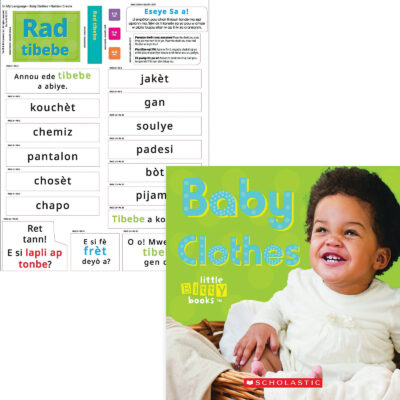 Scholastic In My Language Stickers Baby Clothes Haitian Creole