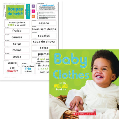 Scholastic In My Language Stickers Baby Clothes Portuguese