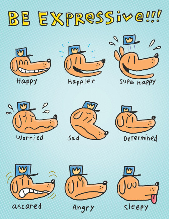 Dog Man Feelings Chart By